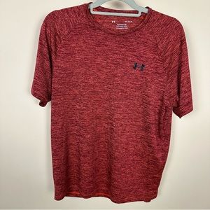 Under Armour The Tech Tee T-Shirt, red heather, men’s medium